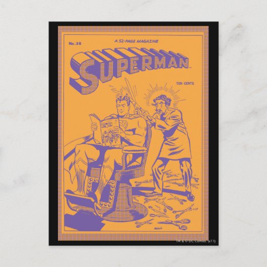 人すごいは髪を切られる ポストカード (正面)