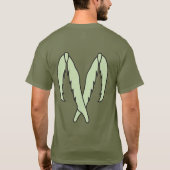 人すごい炎 Tシャツ (裏面)