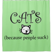 人だからね吸 シャワーカーテン (正面)