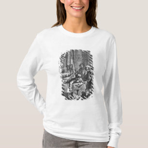 人でなされる電気実験 Tシャツ