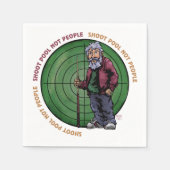 人ではなくプールを撮影 スタンダードカクテルナプキン (正面)