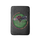 人ではなくプールを撮影 バスマット (正面縦)