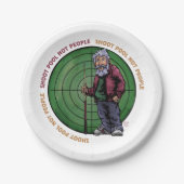 人ではなくプールを撮影 ペーパープレート (正面)