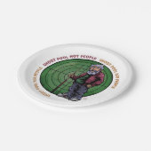 人ではなくプールを撮影 ペーパープレート (アングル)