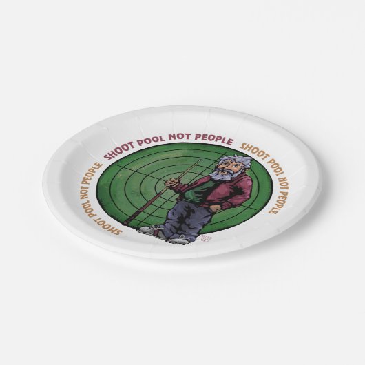 人ではなくプールを撮影 ペーパープレート (アングル)