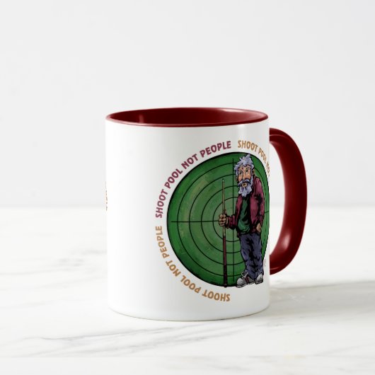 人ではなくプールを撮影 マグカップ (正面右)