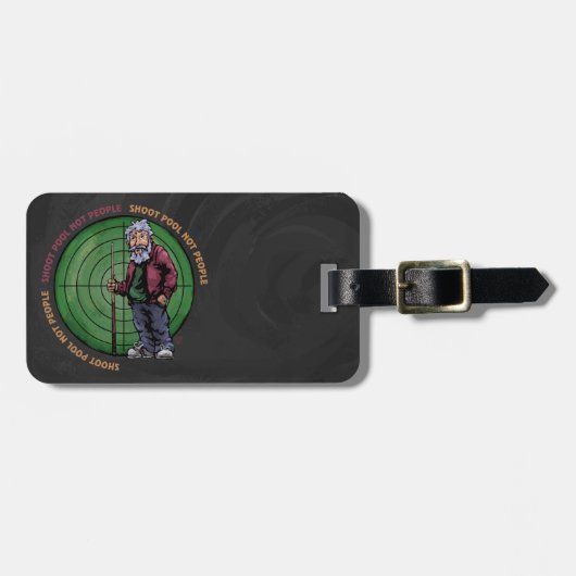 人ではなくプールを撮影 ラゲッジタグ (正面横)