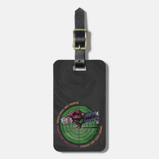 人ではなくプールを撮影 ラゲッジタグ (正面縦)