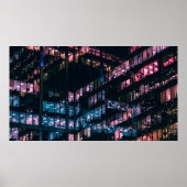 人との建物の建築写真 ポスター (正面)