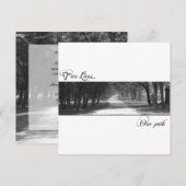 人とは違う道のウェディング・インビテーション 招待状 (正面/裏面)