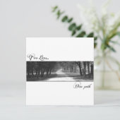 人とは違う道のウェディング・インビテーション 招待状 (スタンド正面)