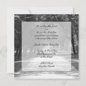 人とは違う道のウェディング・インビテーション 招待状 (裏面)