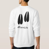 人と会えば会うほどヤギが好き スウェットシャツ (裏面)