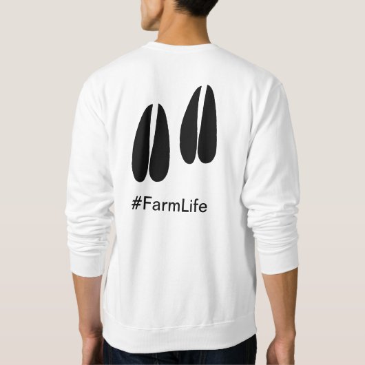 人と会えば会うほどヤギが好き スウェットシャツ (裏面)