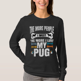 人と会えば会うほど自分の駄洒落が好きになれる Tシャツ