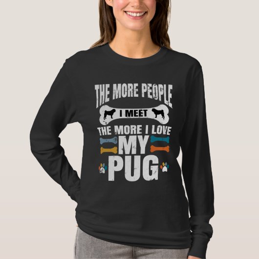 人と会えば会うほど自分の駄洒落が好きになれる Tシャツ (正面)