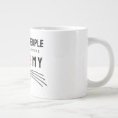 人と出会えば出会うほど猫が好き ジャンボコーヒーマグカップ (右)