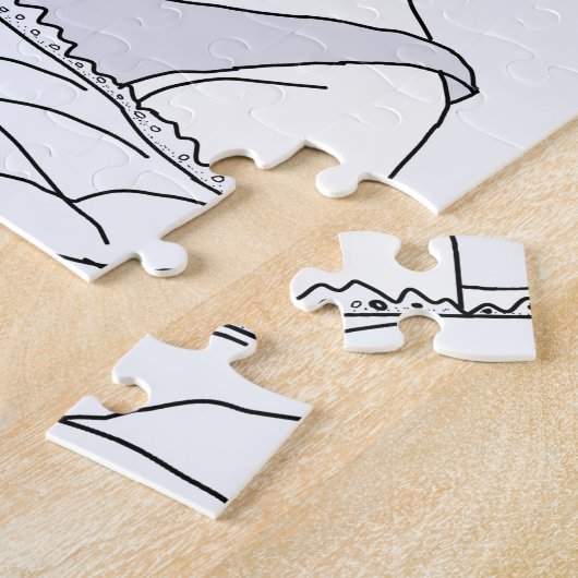 人と宇宙 ジグソーパズル (側面)