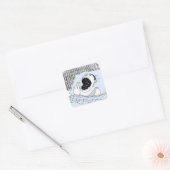 人と宇宙 スクエアシール (封筒)