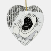 人と宇宙 セラミックオーナメント (右)