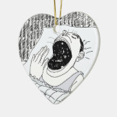 人と宇宙 セラミックオーナメント (左)