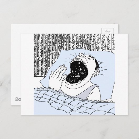 人と宇宙 ポストカード (正面/裏面)