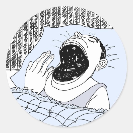 人と宇宙 ラウンドシール (正面)