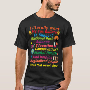人と惑星のための税ドル Tシャツ