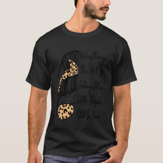 人と服をたたむレスリングの芸術 W Tシャツ