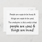 人と物 ポストカード (正面/裏面)