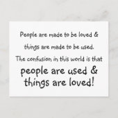 人と物 ポストカード (正面)