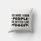 人と知れば知るほど犬が好きだ クッション (裏面)