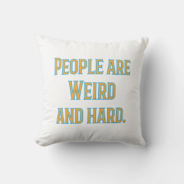 人と風変わり懸命装飾用クッション クッション