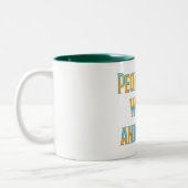 人と風変わり懸命 ツートーンマグカップ (左)