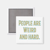 人と風変わり懸命 マグネット (正面/裏面)