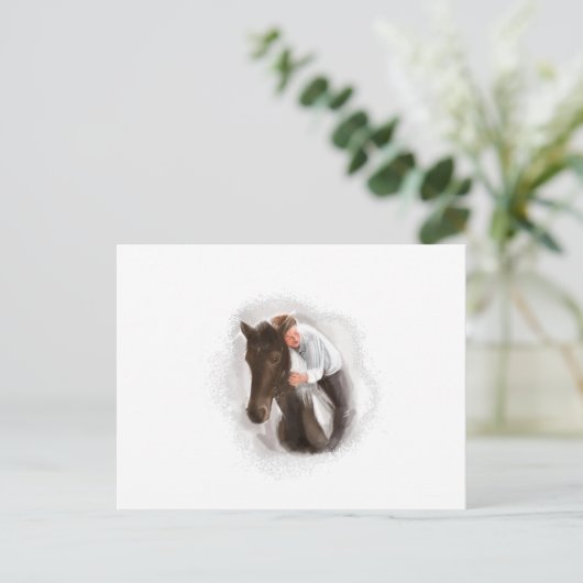 人と馬 ポストカード (スタンド正面)