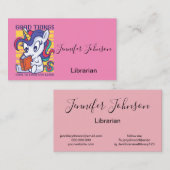 人にとって一角獣の良い学もの 名刺 (正面/裏面)