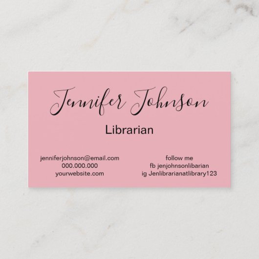 人にとって一角獣の良い学もの 名刺 (裏面)