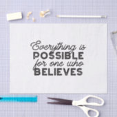 人には何でも可能信じだ 薄葉紙 (クラフト)