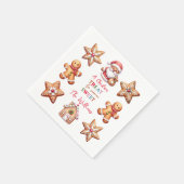 人にクリスマスのお祝いカラフル スタンダードカクテルナプキン (角)