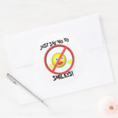 人にノーと言う ラウンドシール (封筒)