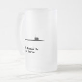 人に仕えるより下さい フロストグラスビールジョッキ (正面左)