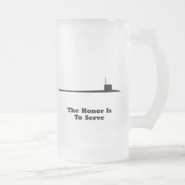 人に仕えるより下さい フロストグラスビールジョッキ