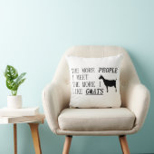 人に会うほどヤギが好き!!!! クッション (椅子)