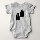 人に会えば会うほどヤギが好き ベビーボディスーツ (裏面)