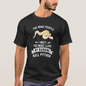 人に会えば会うほど私はバナナBを愛する Tシャツ (正面)