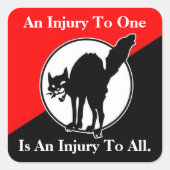 人に危害を加えることは、あらゆる四角いステッキに危害を加えることである スクエアシール (正面)