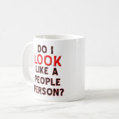 人に合わせるのが苦手な人向けの面白いマグカップ コーヒーマグカップ (正面左)