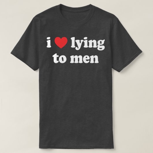 人に嘘をつくのが好きだ Tシャツ (デザイン正面)