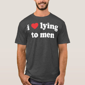 人に嘘をつくのが好きだ Tシャツ